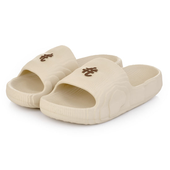 Chinelo Itals Nuvem Adventure OffWhite Logo Marrom