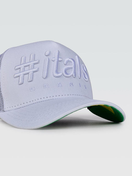 Boné Trucker #itals Vintage Brasil Branco