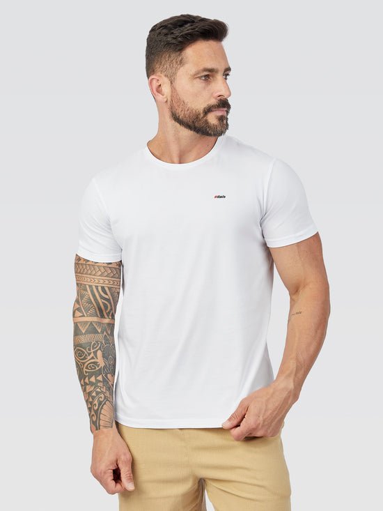 Camiseta Algodão Egípcio #itals Classic Branca