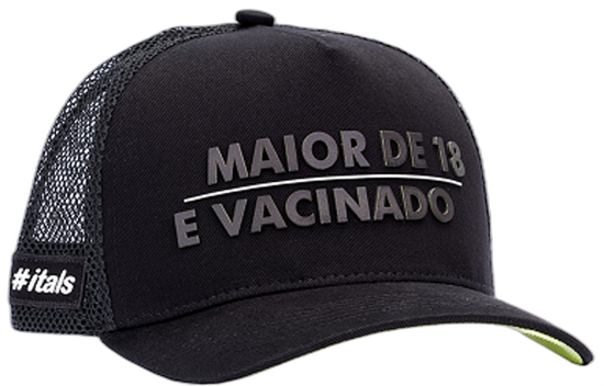 Boné itals Maior e Vacinado Tinta Mágica