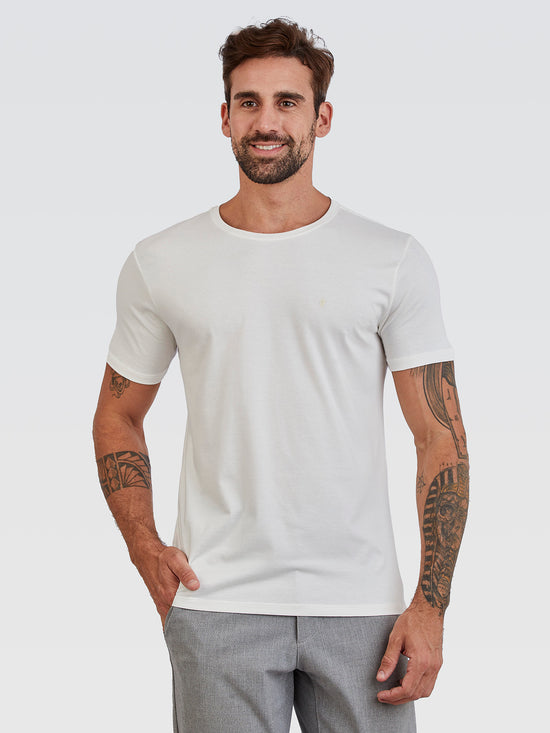 Camiseta Básica Off White Brasão Off