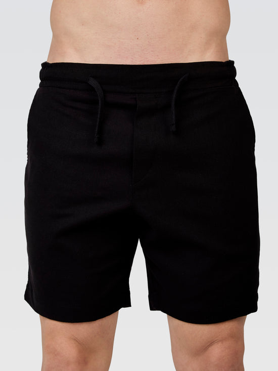 Short Linho Europeu Preto