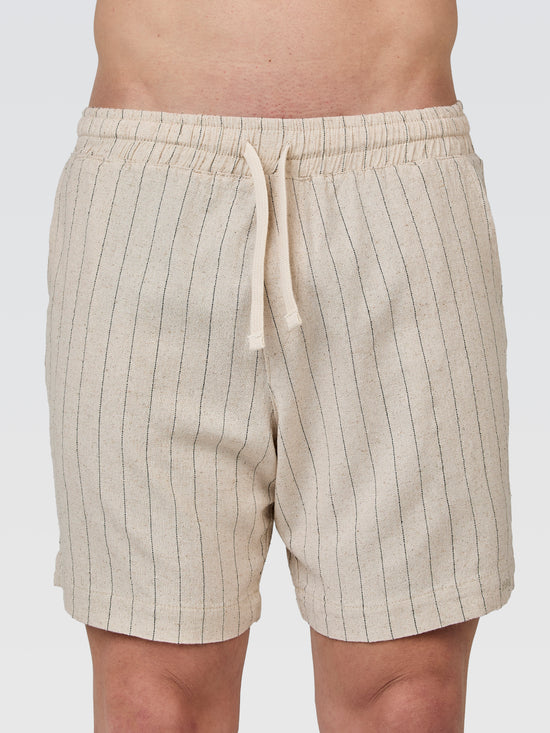 Short Linho Listra Crú