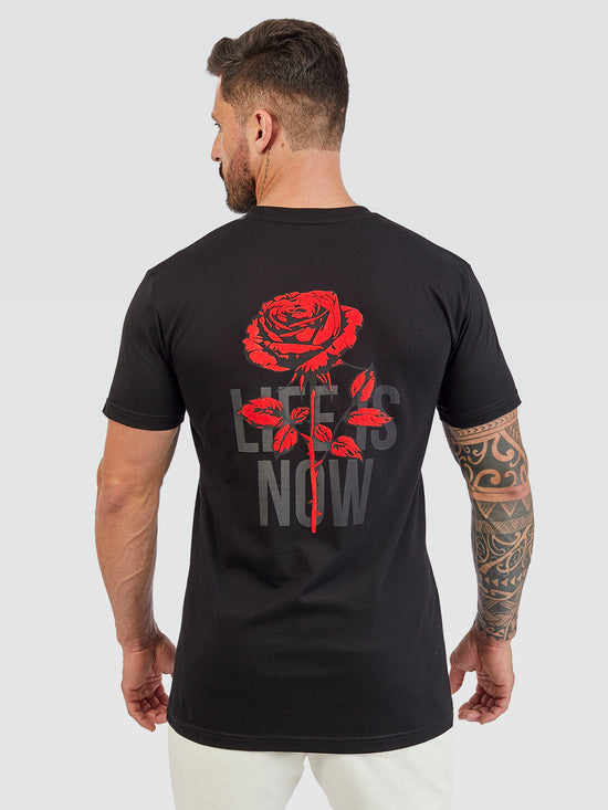 Camiseta Pima Black Rose