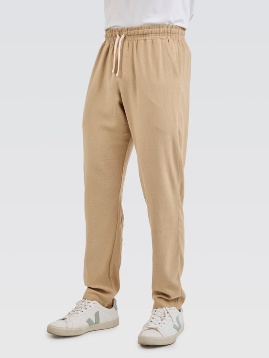 Calça Linho Mostarda