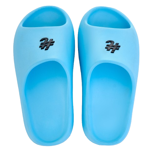 Chinelo itals Nuvem Azul Turquesa Brasão Black