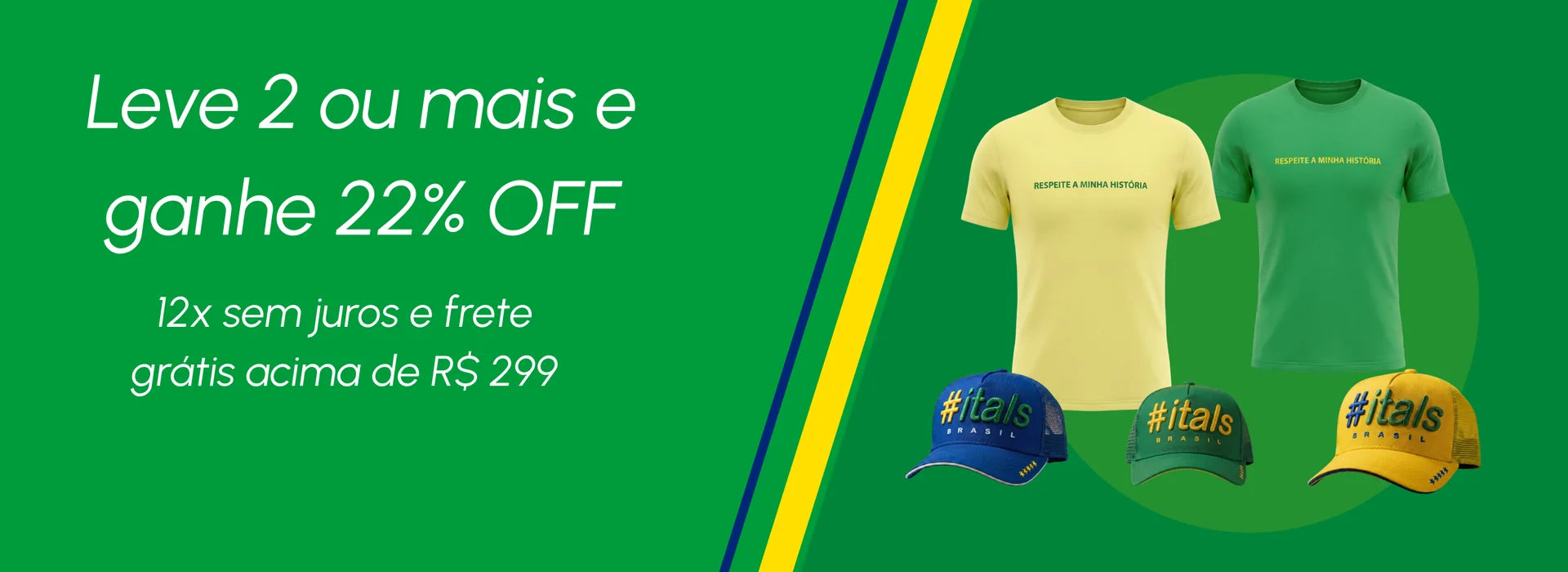 Leve 2 ou mais e ganhe 22% OFF. 12x sem juros e frete grátis acima de R$ 299