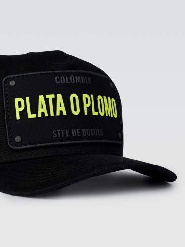 Boné itals Plata o Plomo Neon Amarelo