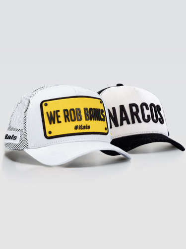 Kit Bonés 2x1 - We Rob Banks + Narcos
