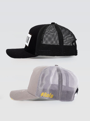 Kit Bonés 2x1 - Gods Plan Preto  + Dubai Cinza