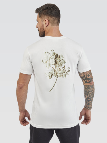 Camiseta Pima White Flower  