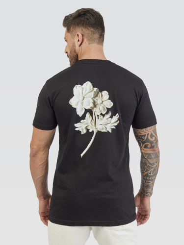 Camiseta Pima Black Flower 