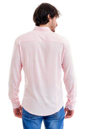 Camisa Social Rosa Logo Pink