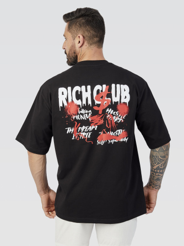 Camiseta Oversized Pima Black Cash