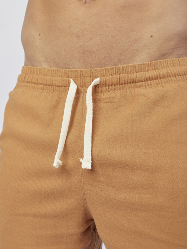 Short Itals Linho Caramelo