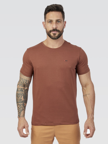 Camiseta Básica Classic Marrom