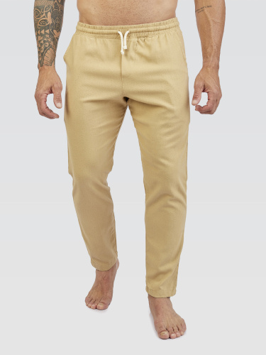 Calça Linho Mostarda