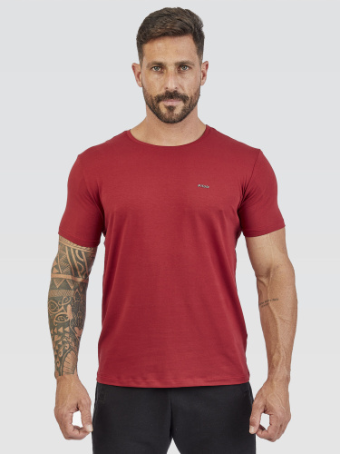 Camiseta Básica Cyber Bordô