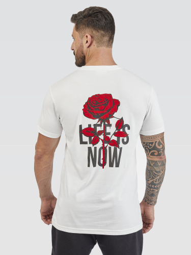 Camiseta Pima white Rose