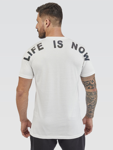 Camiseta Pima Life is Now Flash White