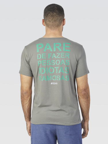 Camiseta Fama Cinza