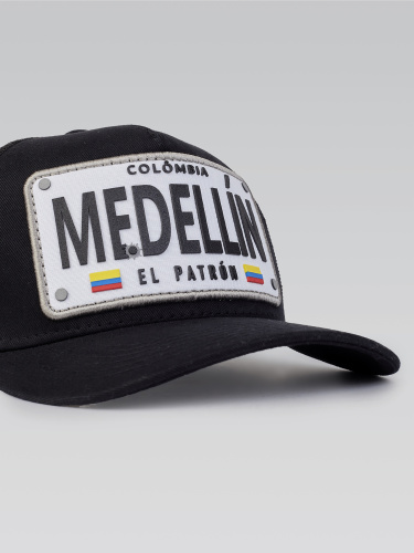 Boné Itals Medellin Preto Patch Prata