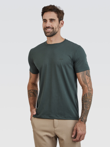 Camiseta Básica Pima Verde Bosque