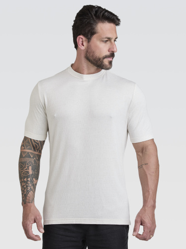 Camiseta Lino Vicenza Off-White