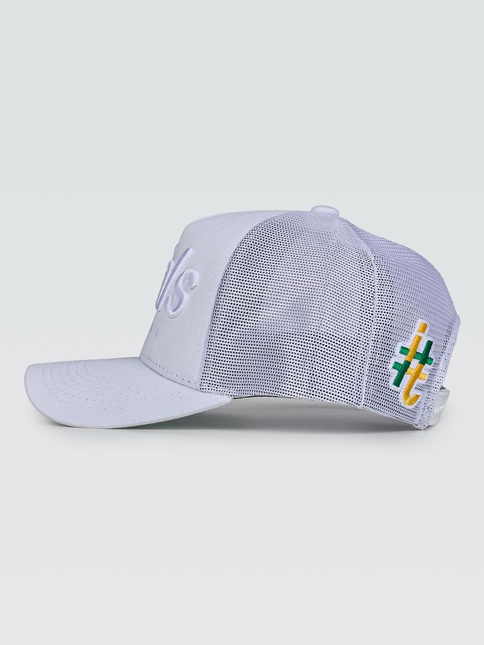 Boné Trucker #itals Vintage Brasil Branco
