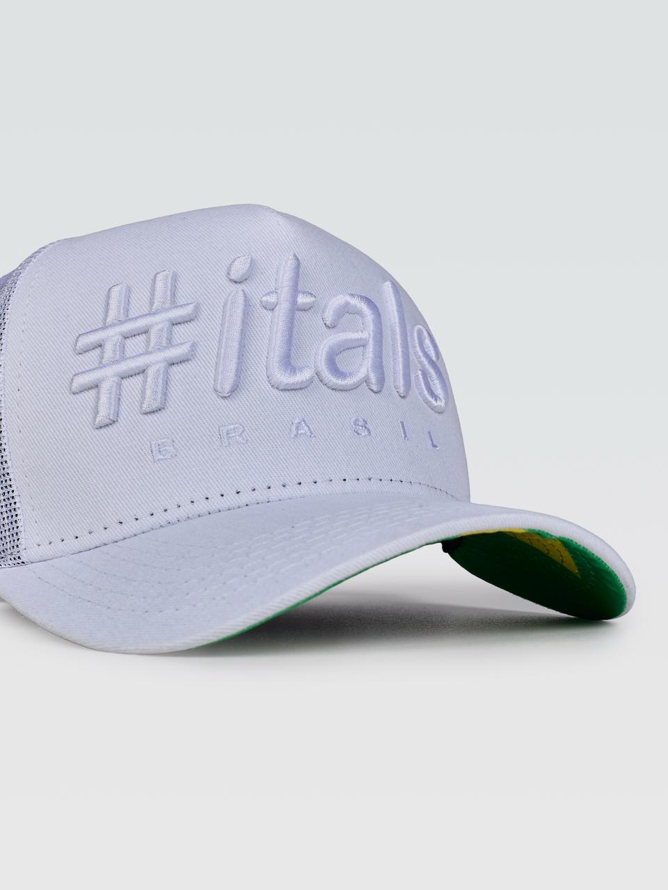Boné Trucker #itals Vintage Brasil Branco