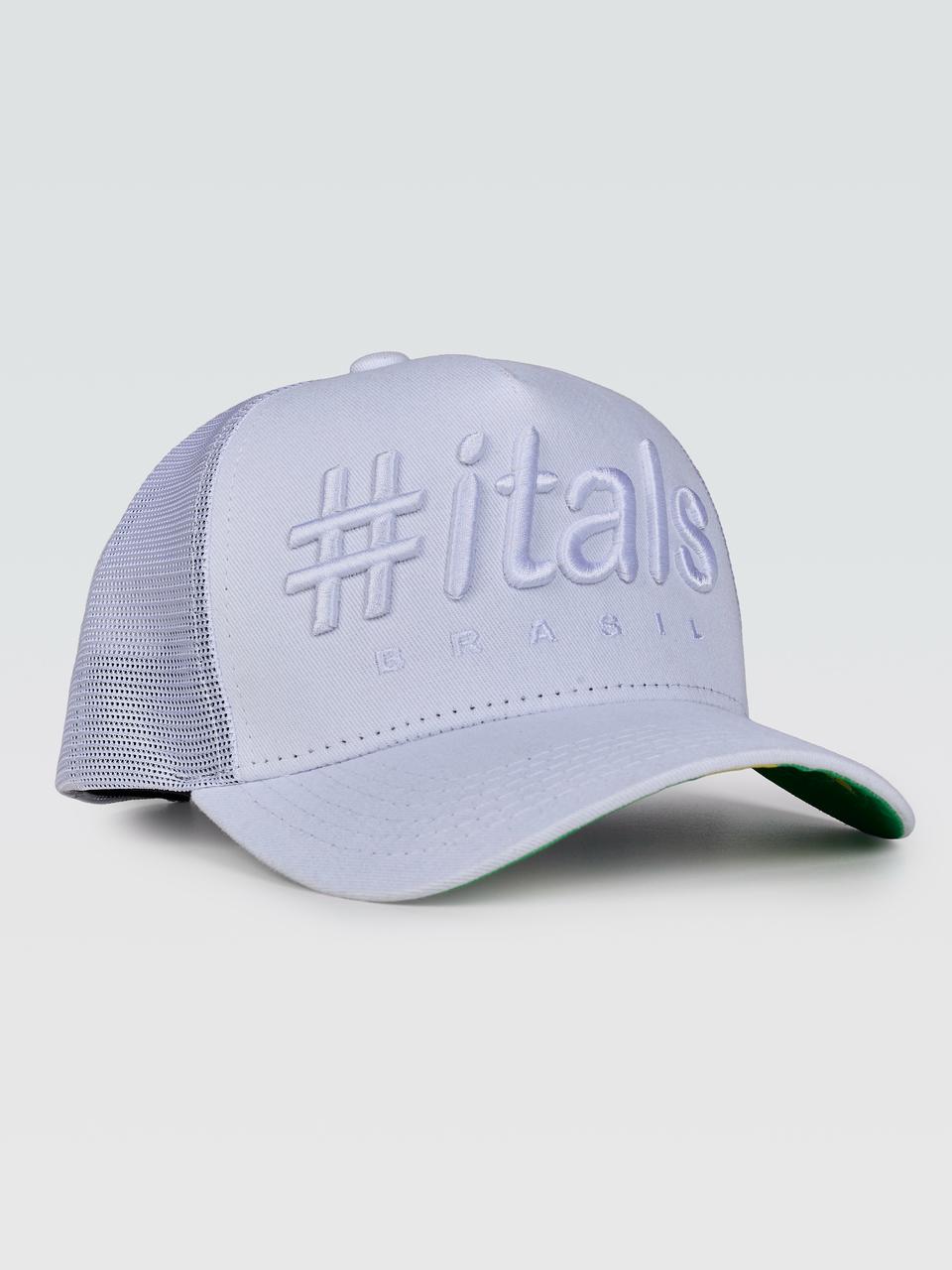 Boné Trucker #itals Vintage Brasil Branco