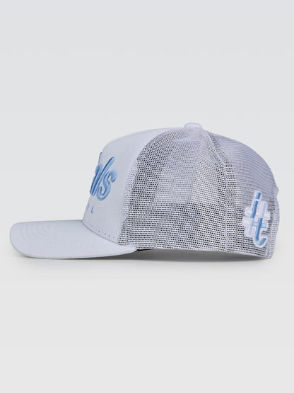 Boné Branco Vintage Turquesa