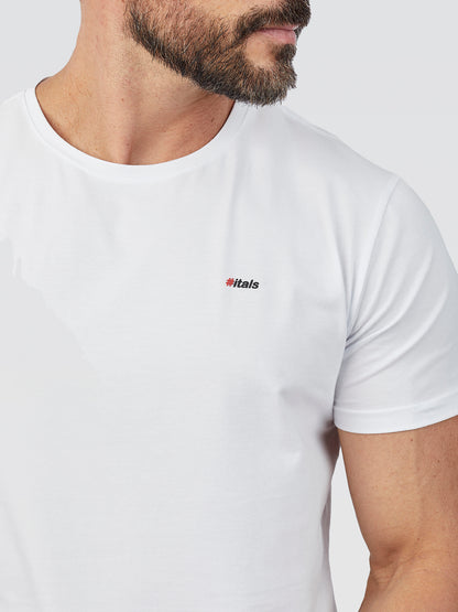 Camiseta Algodão Egípcio #itals Classic Branca