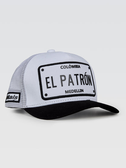 Boné El Patrón Branco Aba Preto
