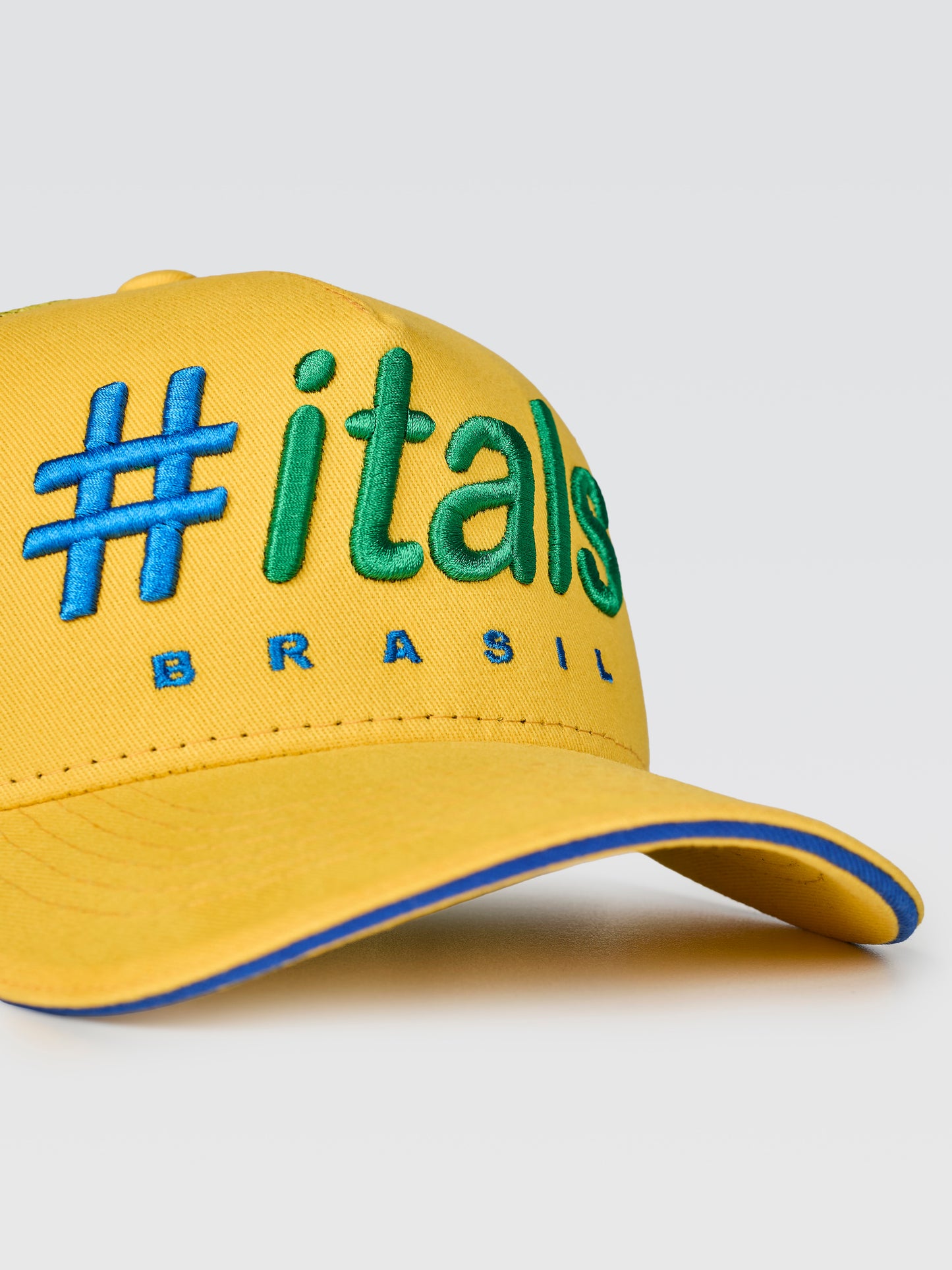 Boné Trucker #itals Vintage Brasil Amarelo