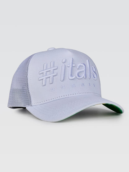 Boné Trucker #itals Vintage Brasil Branco