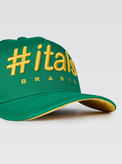 Boné Trucker #itals Vintage Brasil Verde