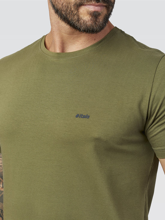 Camiseta Básica Musgo Logo Musgo