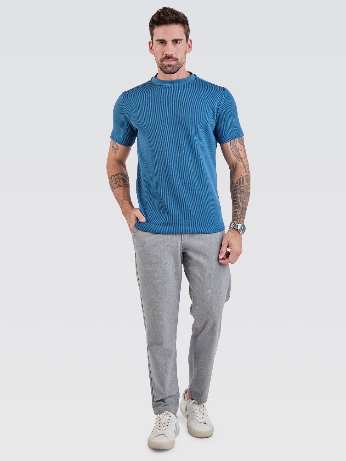 Camiseta New Tricot Azul Escuro