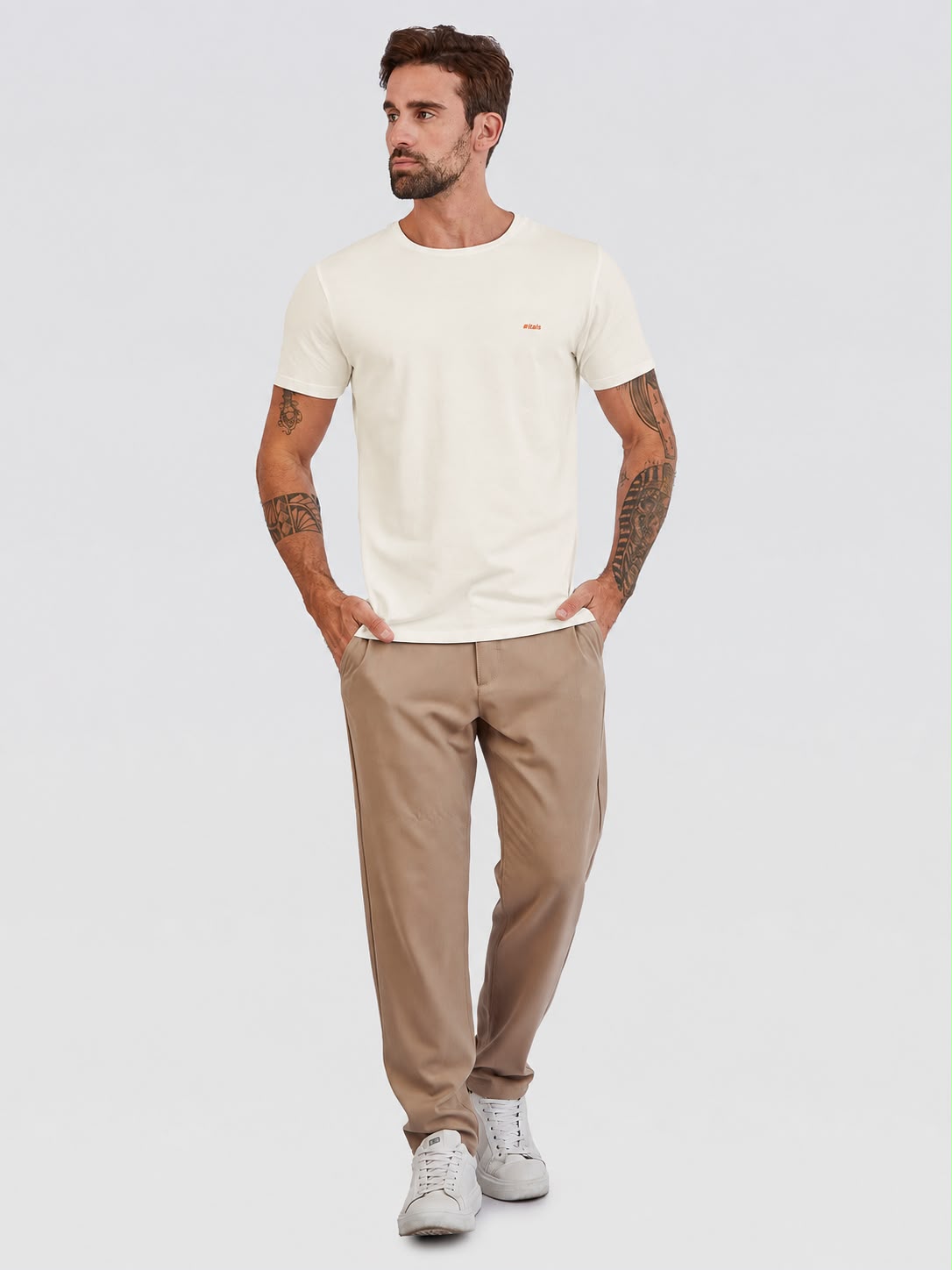 Camiseta Off Cyber Neon Laranja