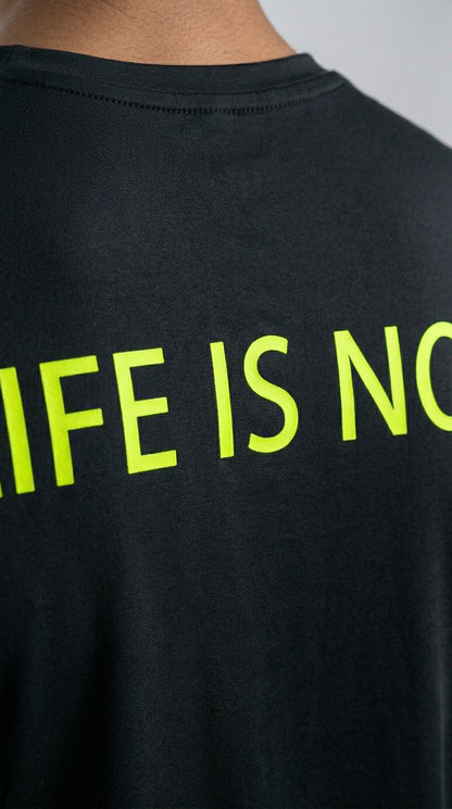 Camiseta Segunda Pele Preto Logo Verde