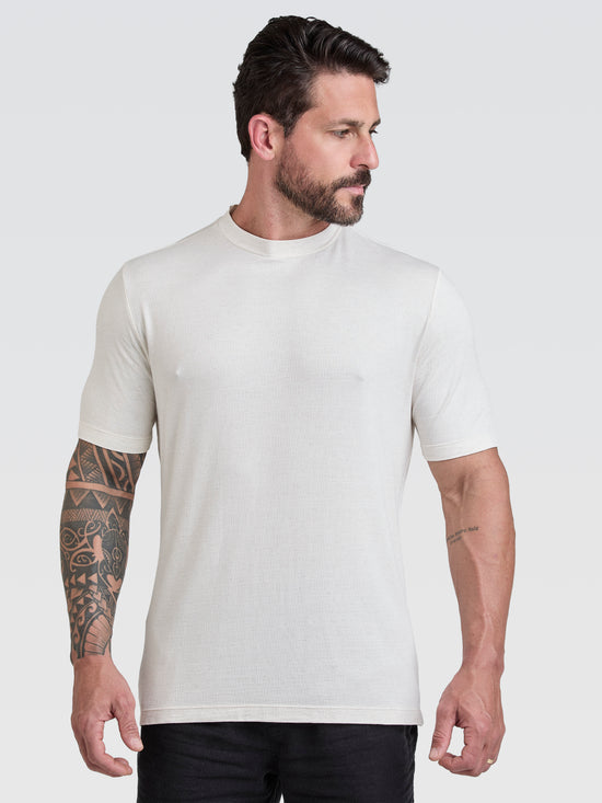 Camiseta Lino Vicenza Off-White