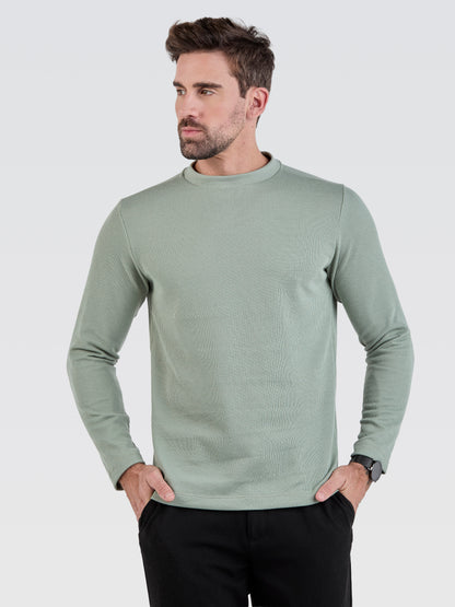 Suéter Tricot Verde Sálvia