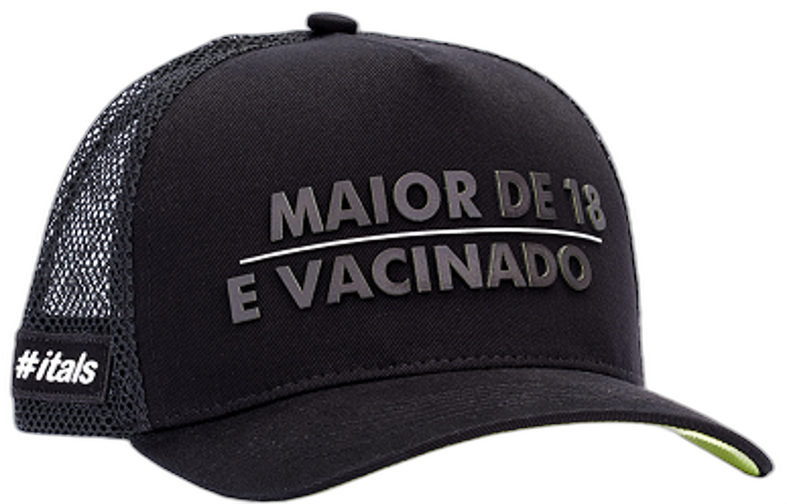 Boné itals Maior e Vacinado Tinta Mágica