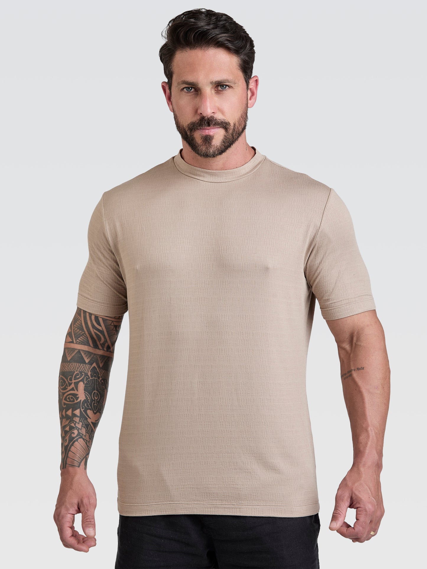 Camiseta Lino Vicenza Capuccino