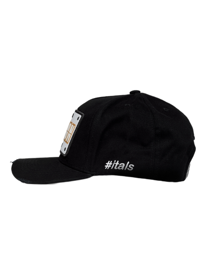 Boné itals Cabron Preto Gold