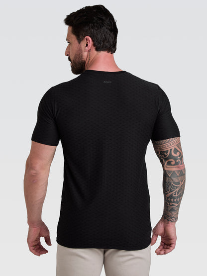 Camiseta Textura Matrix Preto