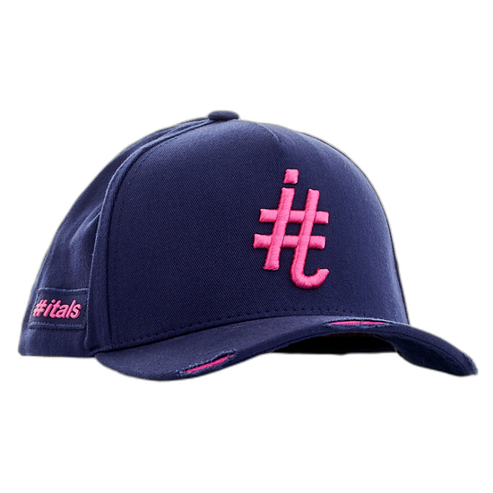 Boné itals Marinho Brasao Pink