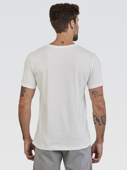 Camiseta Básica Off White Brasão Off