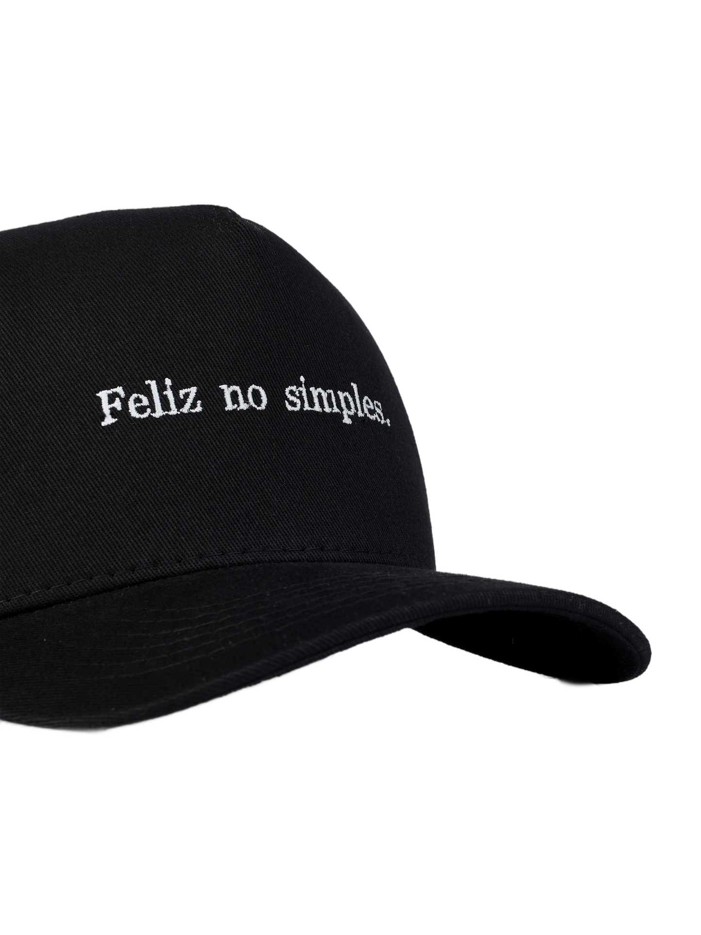 Boné Feliz no Simples Preto
